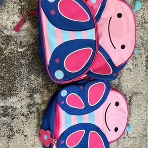 Euc butterfly backpack and lunch box